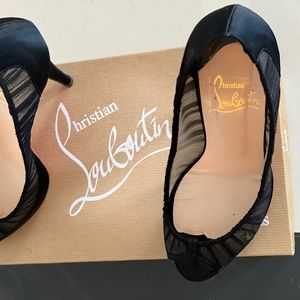 Christian Louboutin Mouche Crepe Satin Black